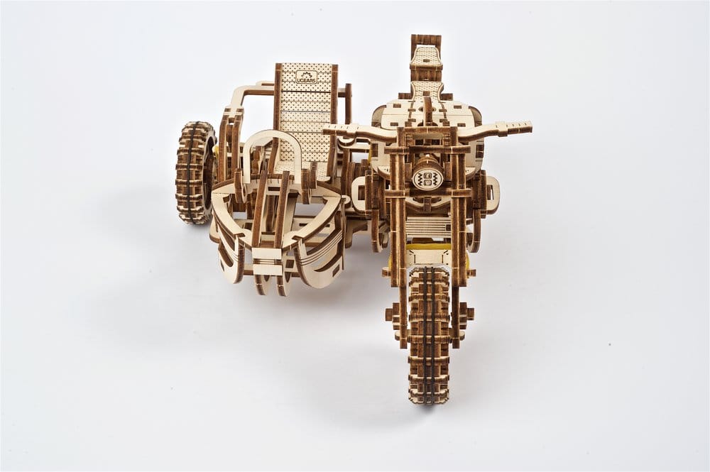 Ugears Puzzle de madera 3D Scrambler UGR-10 con sidecar