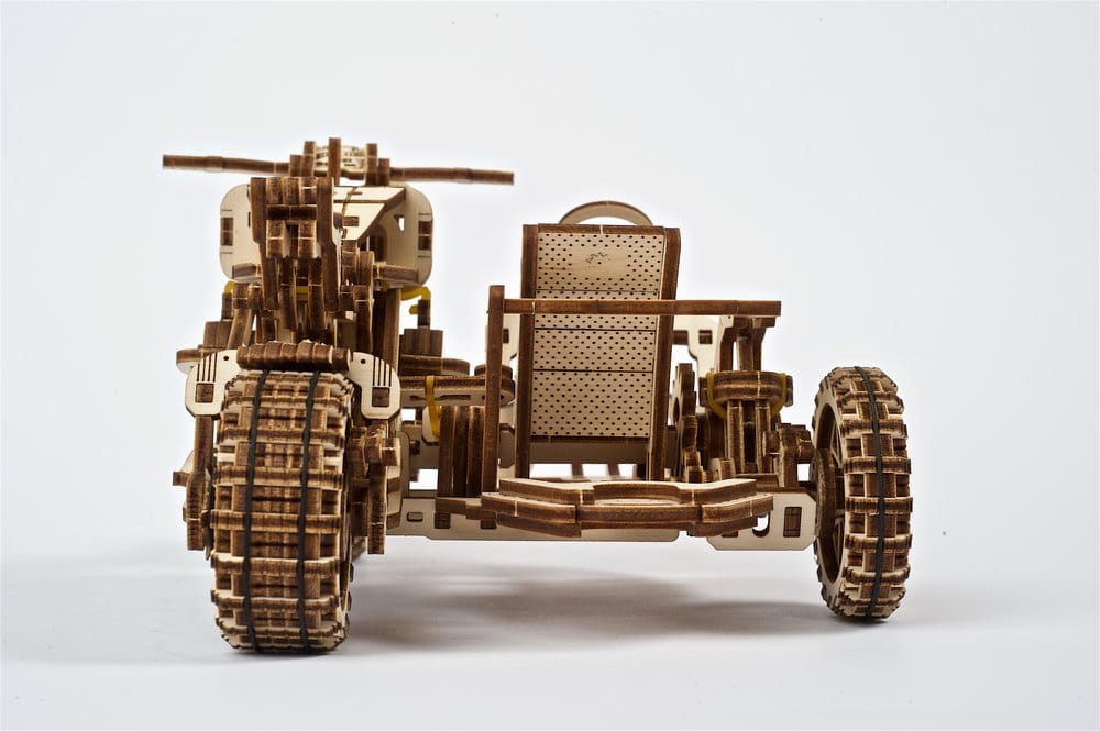 Ugears Puzzle de madera 3D Scrambler UGR-10 con sidecar