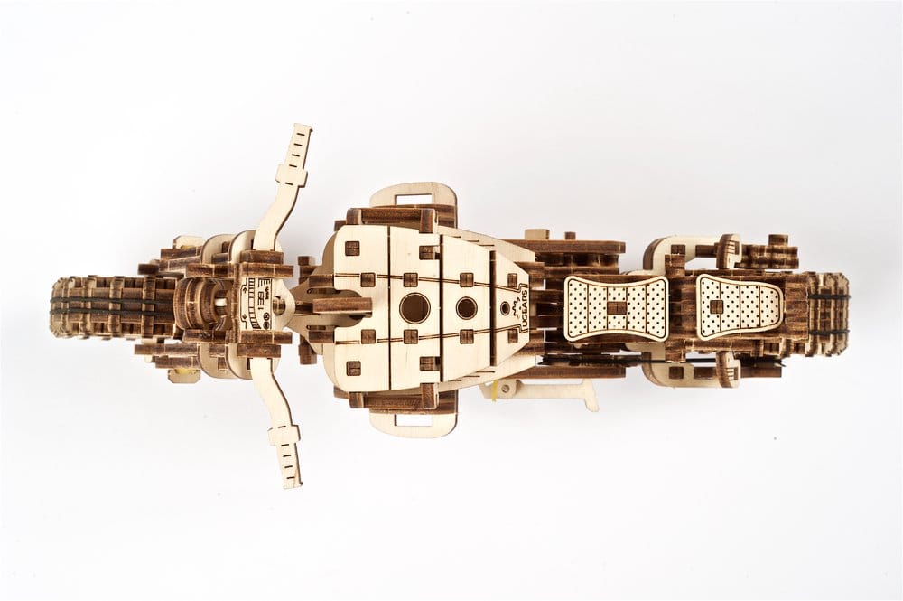 Ugears Puzzle de madera 3D Scrambler UGR-10 con sidecar