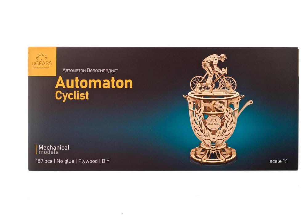 Ugears Puzzle de madera 3D Ciclista automata