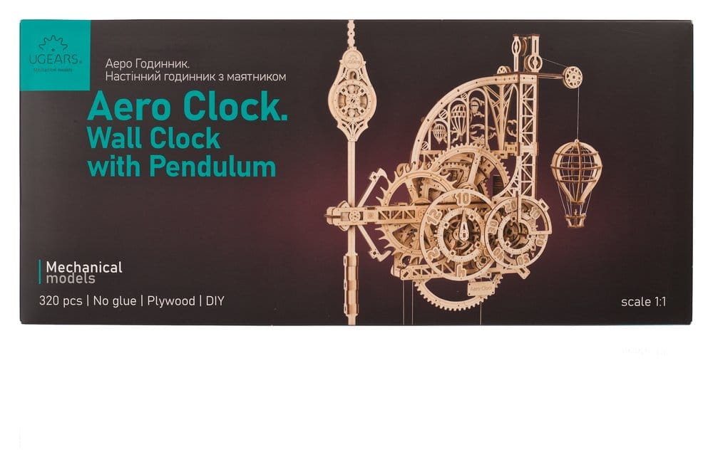 Ugears Puzzle de madera 3D Reloj Aero