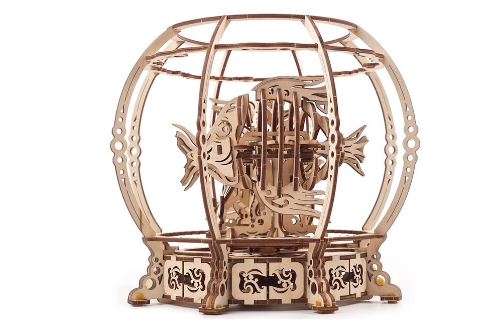 Ugears Puzzle de madera 3D Acuario Mecánico
