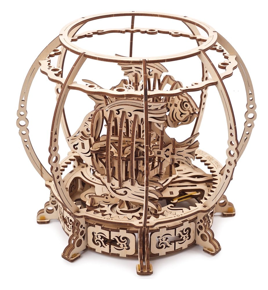 Ugears Puzzle de madera 3D Acuario Mecánico