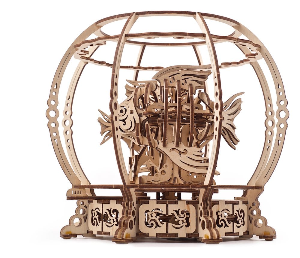Ugears Puzzle de madera 3D Acuario Mecánico