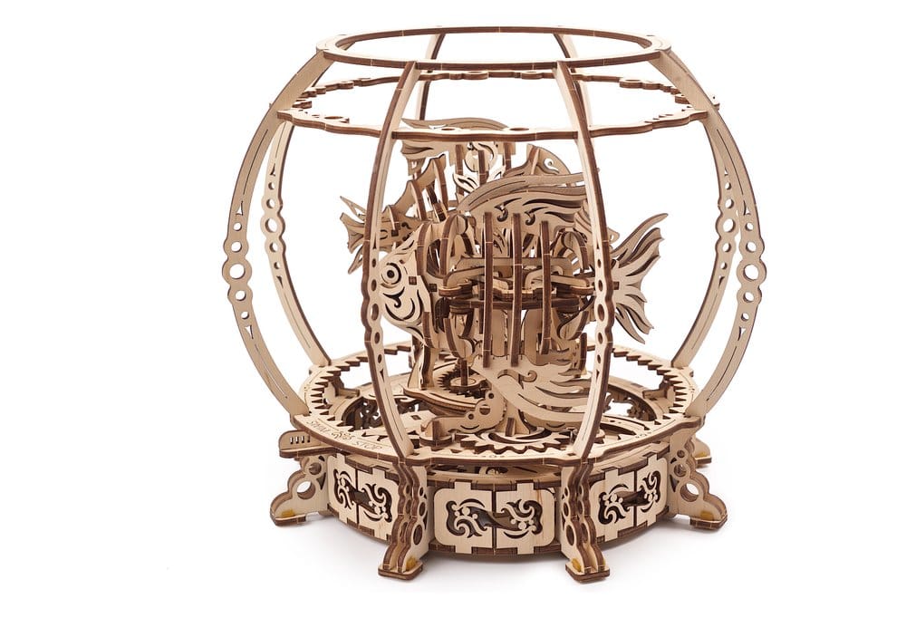 Ugears Puzzle de madera 3D Acuario Mecánico