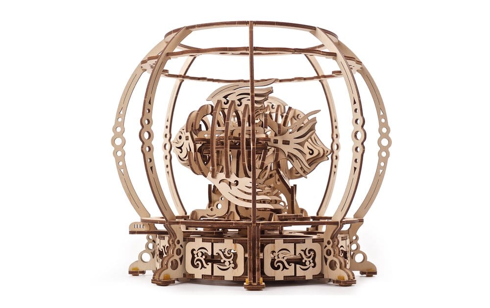 Ugears Puzzle de madera 3D Acuario Mecánico