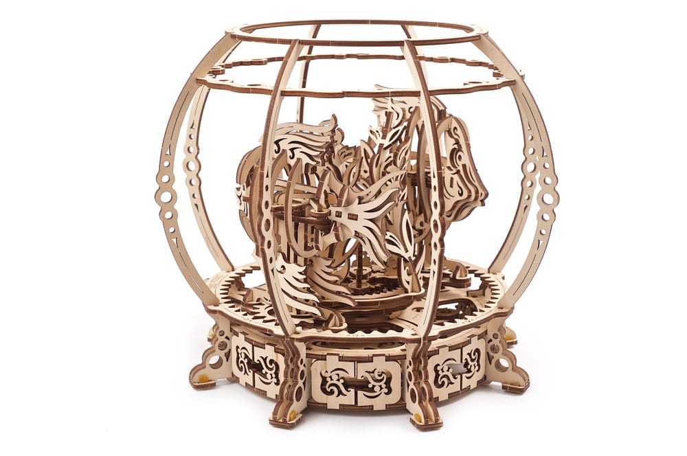 Ugears Puzzle de madera 3D Acuario Mecánico