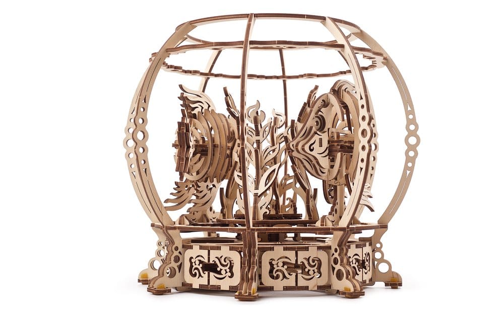 Ugears Puzzle de madera 3D Acuario Mecánico