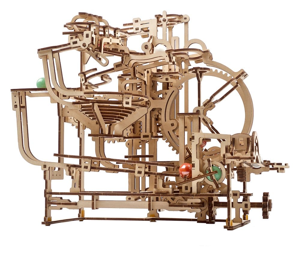 Ugears Puzzle de madera 3D Carrera de Canicas Escalonada
