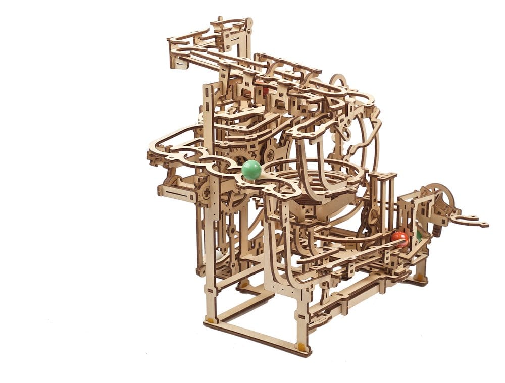 Ugears Puzzle de madera 3D Carrera de Canicas Escalonada