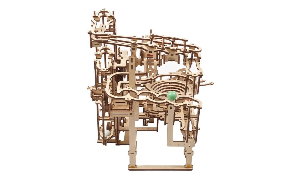 Ugears Puzzle de madera 3D Carrera de Canicas Escalonada