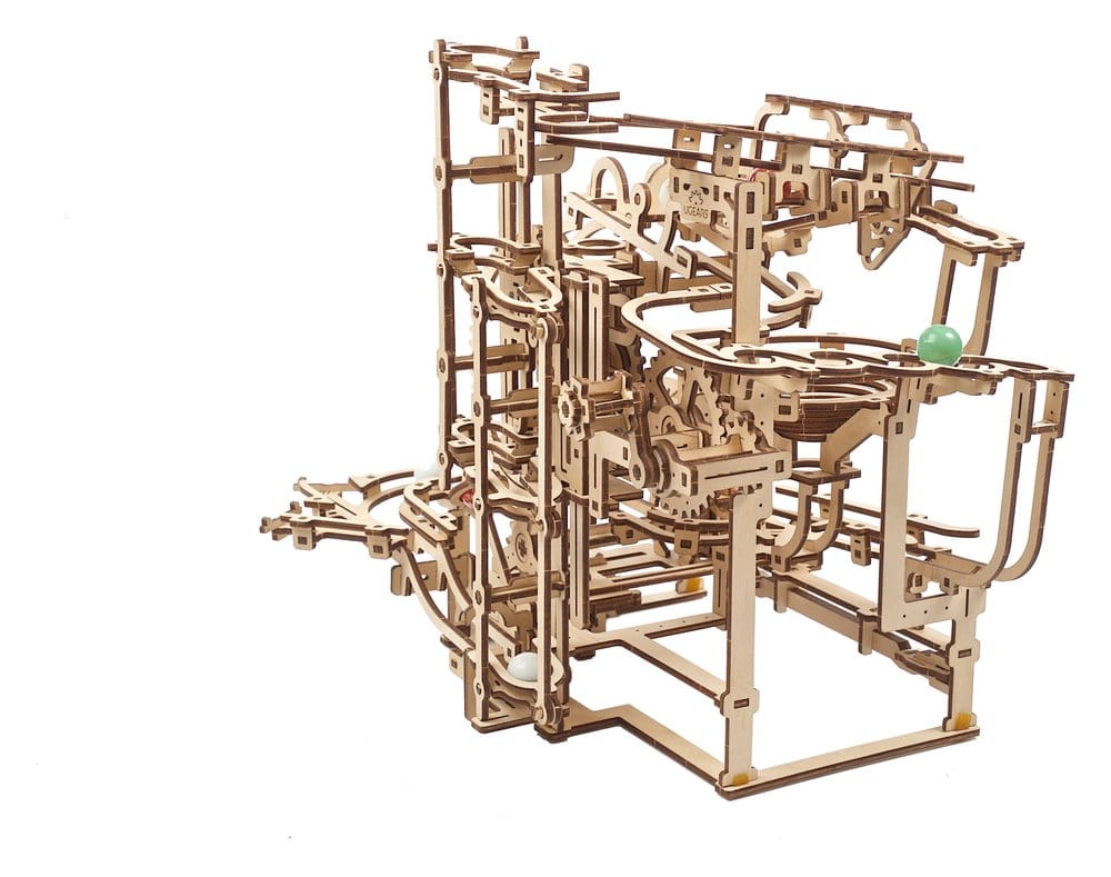 Ugears Puzzle de madera 3D Carrera de Canicas Escalonada