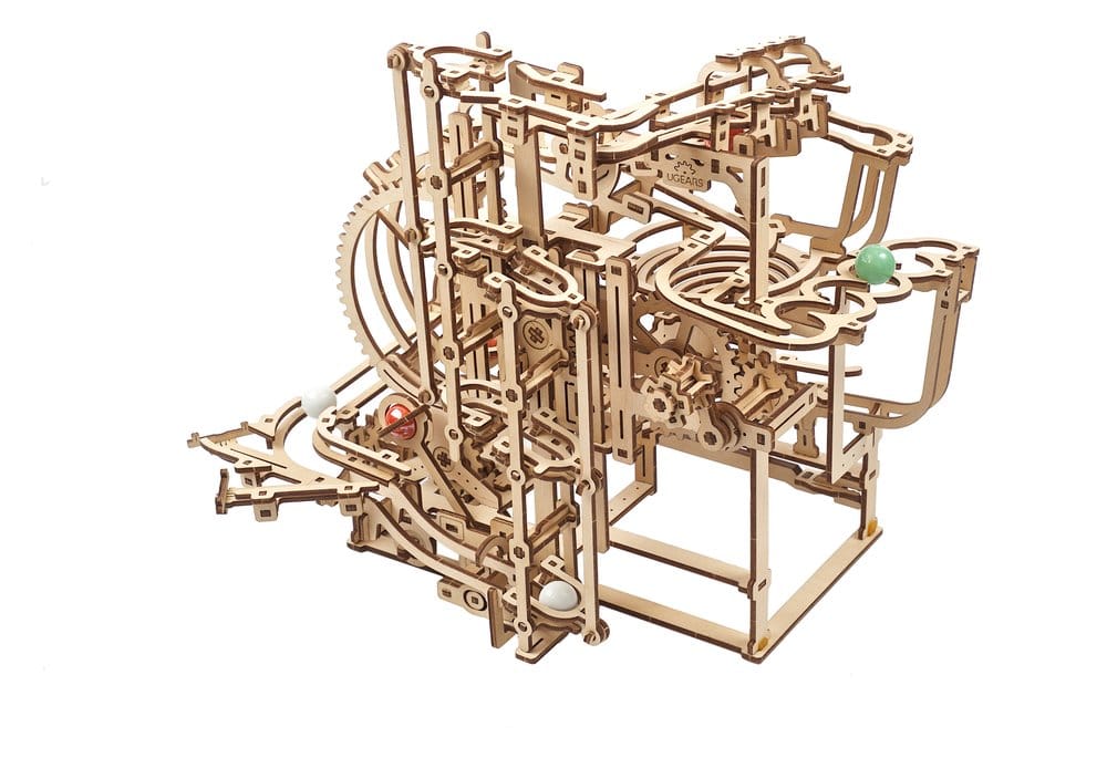 Ugears Puzzle de madera 3D Carrera de Canicas Escalonada