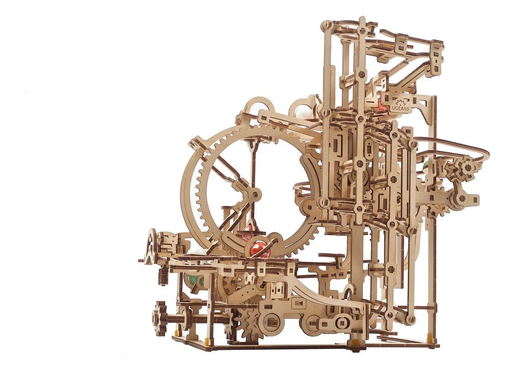 Ugears Puzzle de madera 3D Carrera de Canicas Escalonada