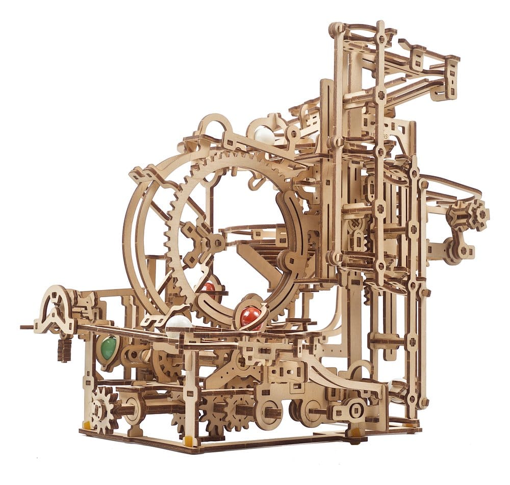Ugears Puzzle de madera 3D Carrera de Canicas Escalonada