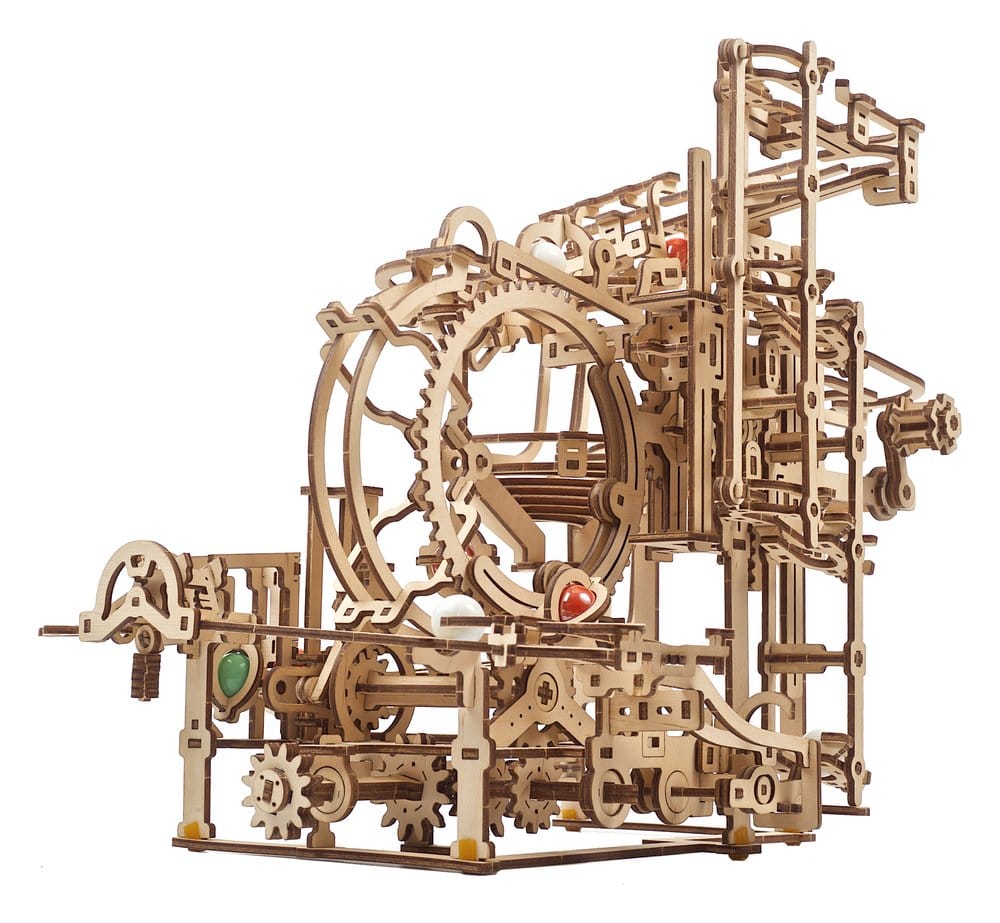 Ugears Puzzle de madera 3D Carrera de Canicas Escalonada