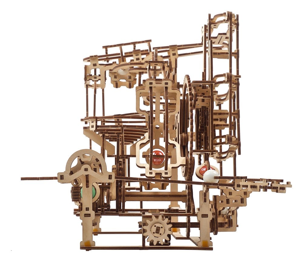 Ugears Puzzle de madera 3D Carrera de Canicas Escalonada