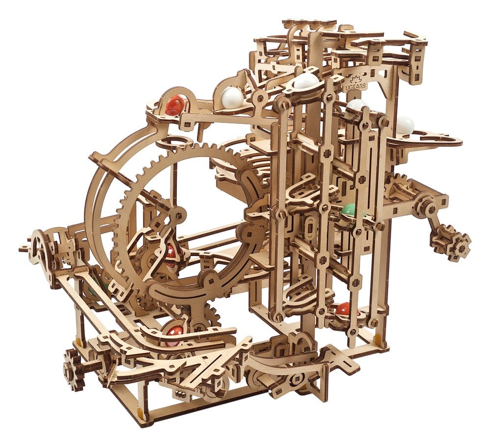 Ugears Puzzle de madera 3D Carrera de Canicas Escalonada
