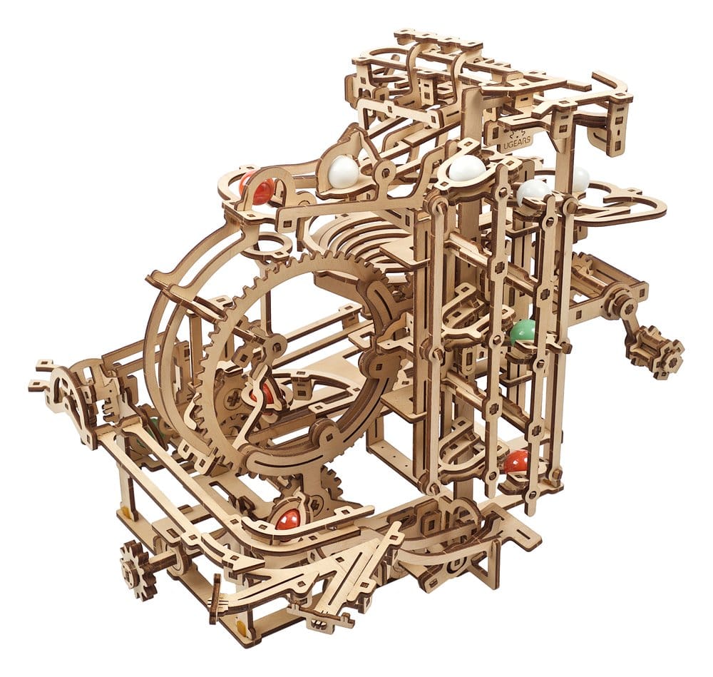 Ugears Puzzle de madera 3D Carrera de Canicas Escalonada