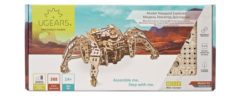 Ugears Puzzle de madera 3D Explorador Hexápodo