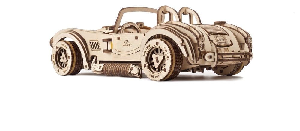 Ugears Puzzle de madera 3D Coche deportivo Cobra Drift