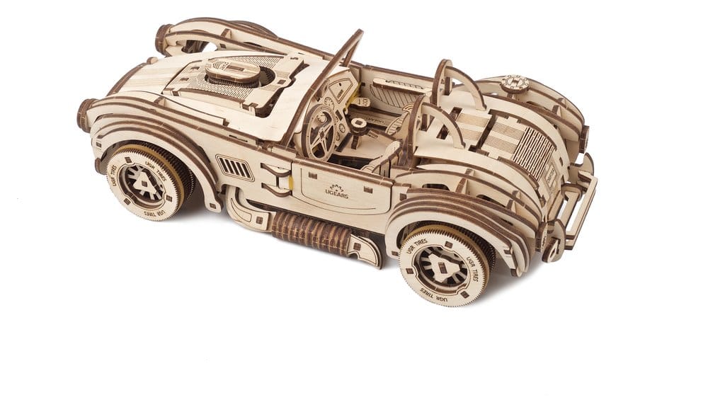 Ugears Puzzle de madera 3D Coche deportivo Cobra Drift