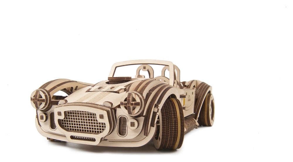 Ugears Puzzle de madera 3D Coche deportivo Cobra Drift