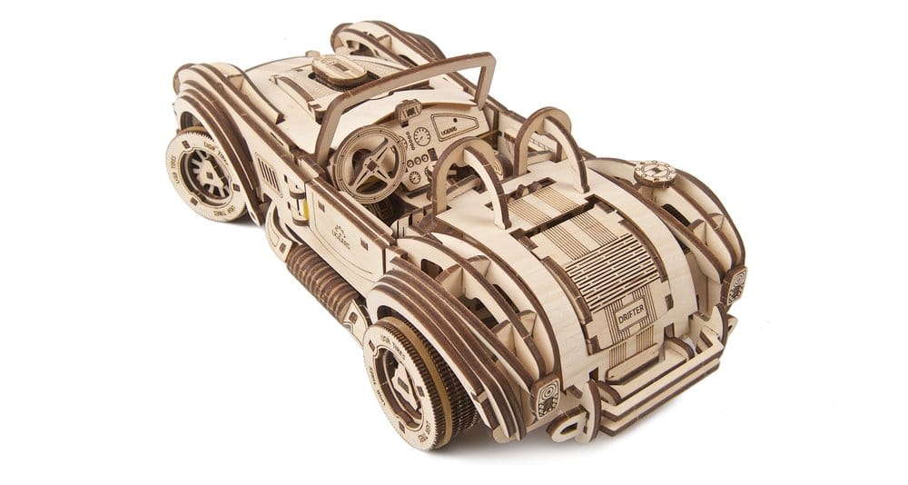 Ugears Puzzle de madera 3D Coche deportivo Cobra Drift