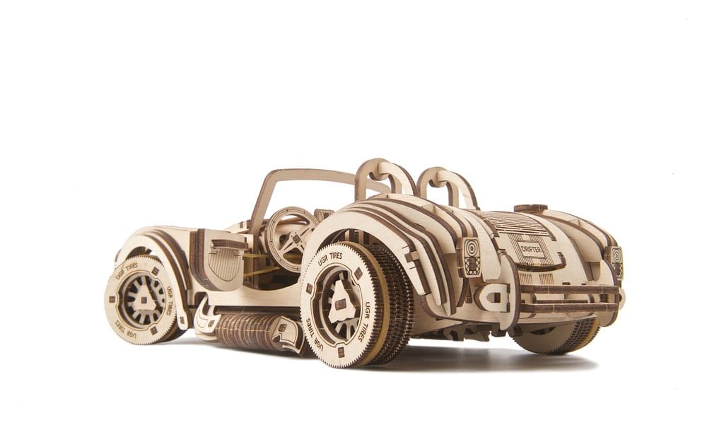 Ugears Puzzle de madera 3D Coche deportivo Cobra Drift
