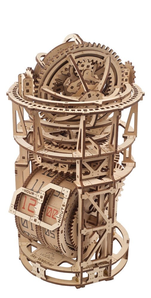 Ugears Puzzle de madera 3D Reloj Tourbillon de Sobremesa Astrónomo
