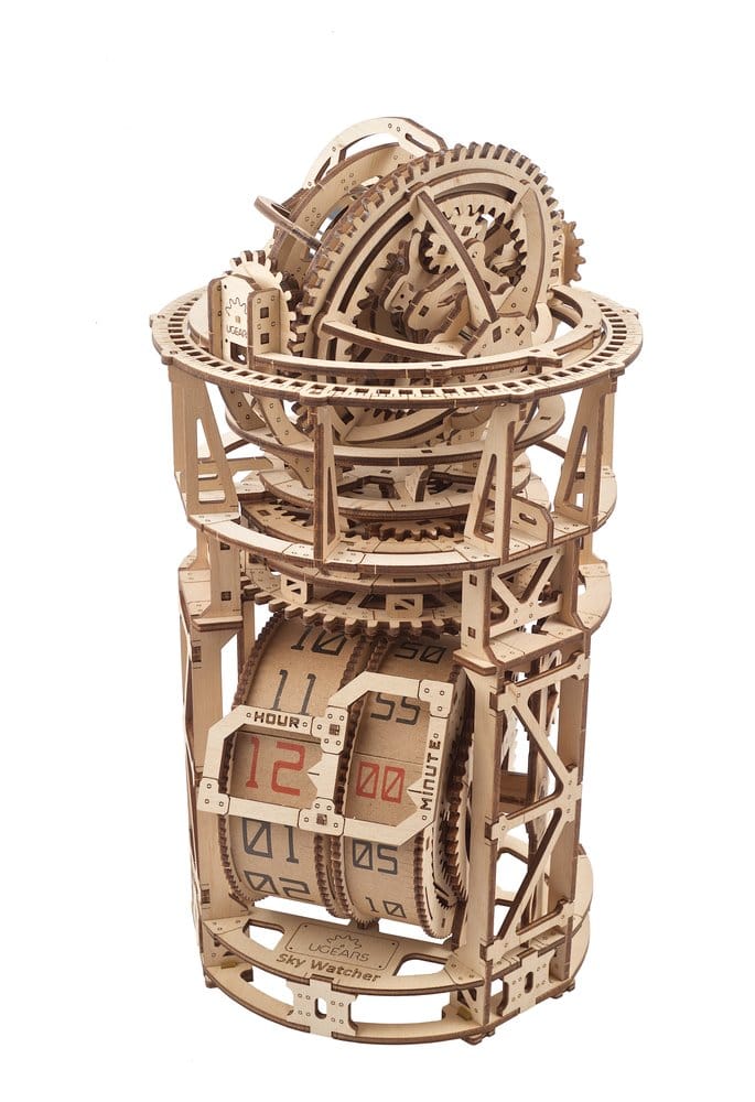 Ugears Puzzle de madera 3D Reloj Tourbillon de Sobremesa Astrónomo