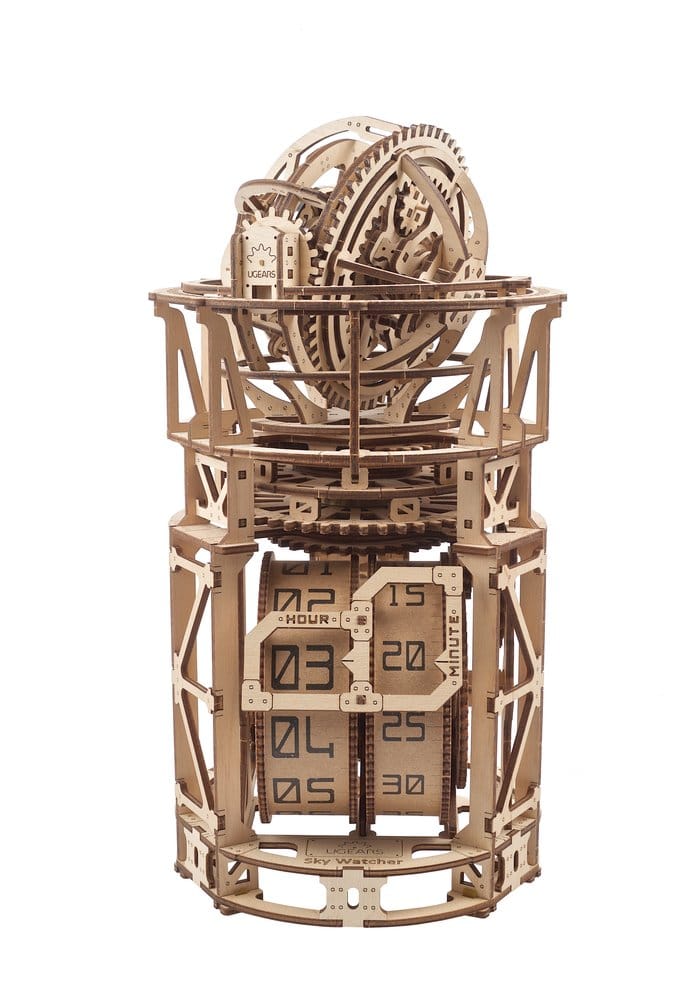 Ugears Puzzle de madera 3D Reloj Tourbillon de Sobremesa Astrónomo