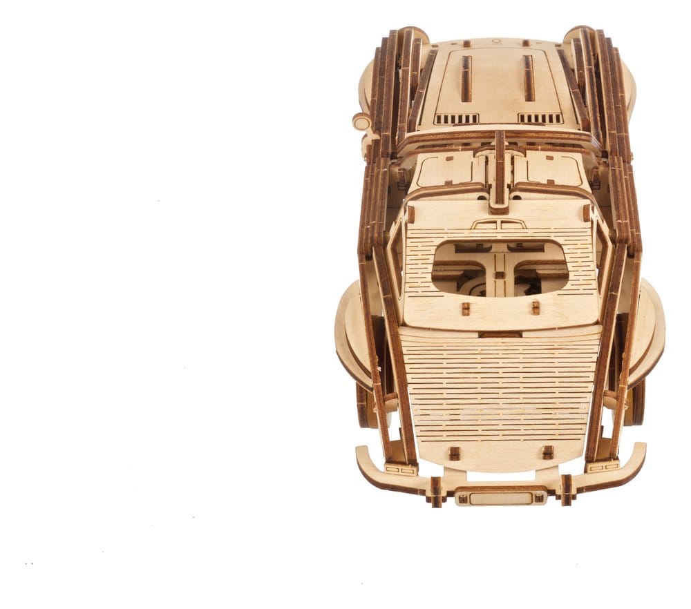 Ugears Puzzle de madera 3D Cupé Deportivo con Puertas de Ala de Gaviota