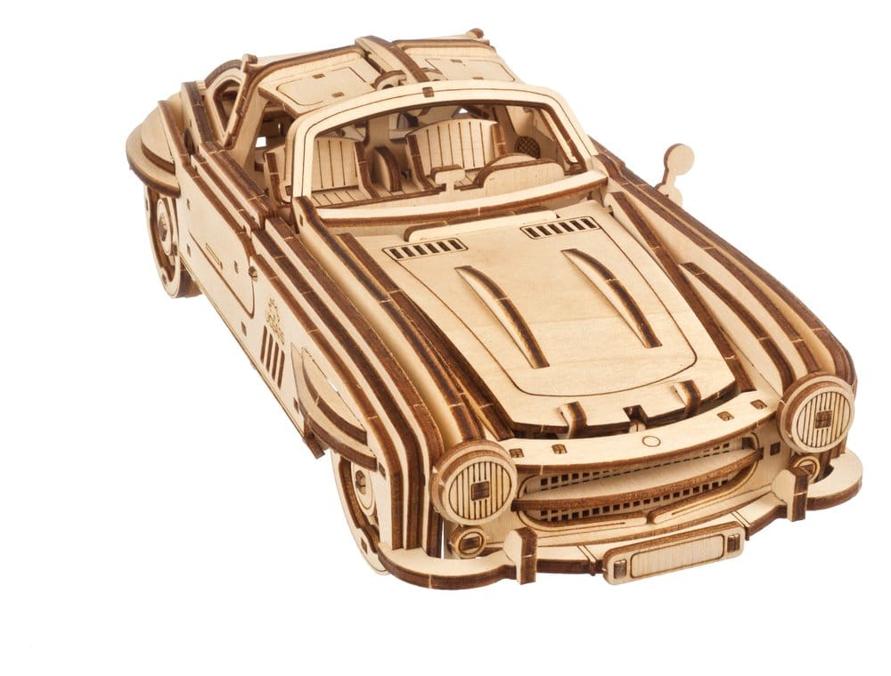 Ugears Puzzle de madera 3D Cupé Deportivo con Puertas de Ala de Gaviota