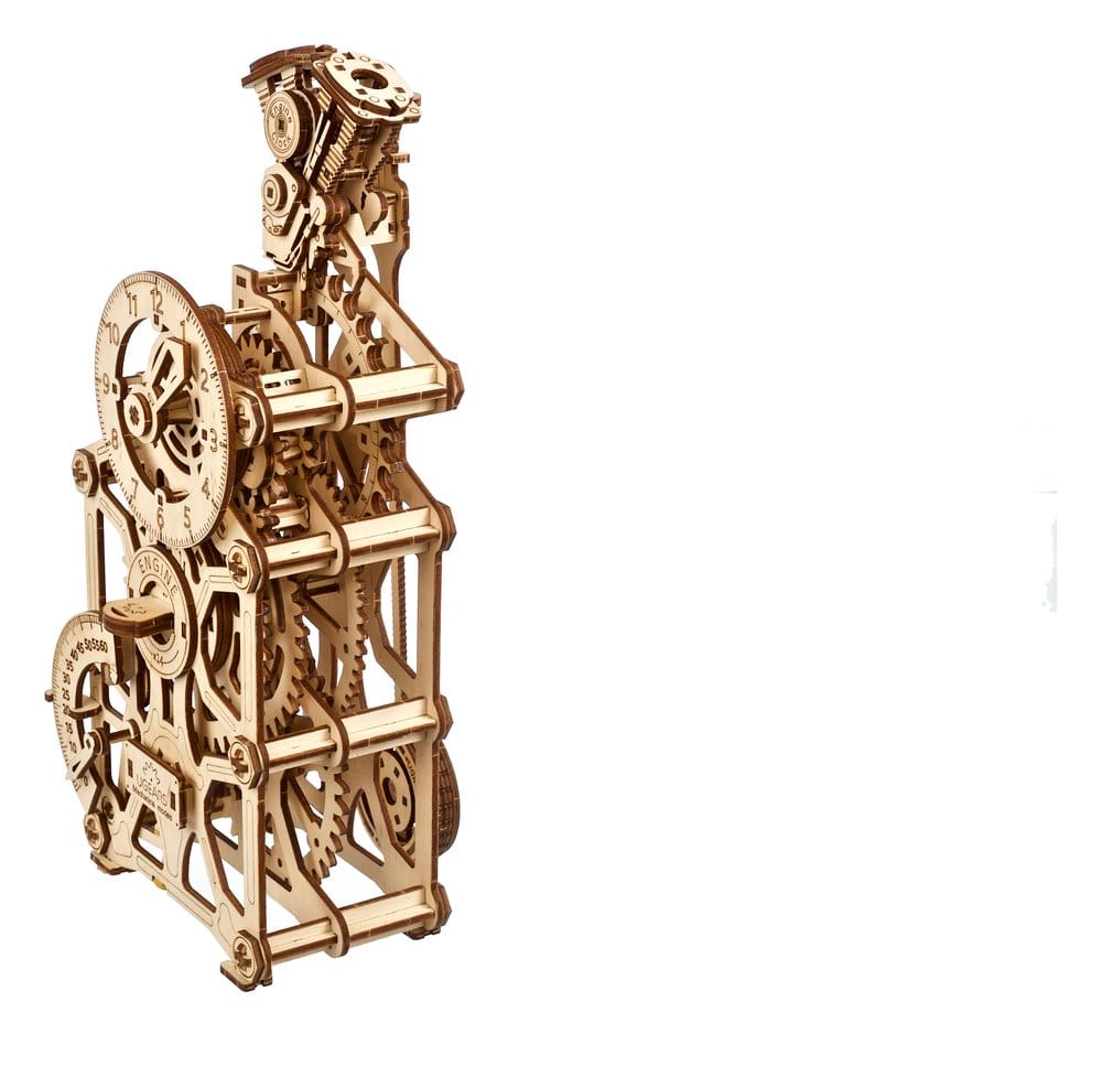 Ugears Puzzle de madera 3D Reloj de Motor