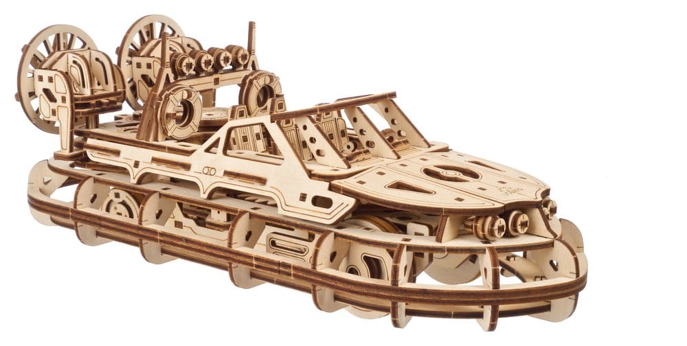 Ugears Puzzle de madera 3D Aerodeslizador de Rescate
