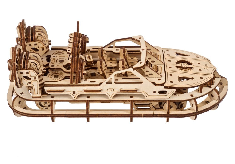 Ugears Puzzle de madera 3D Aerodeslizador de Rescate