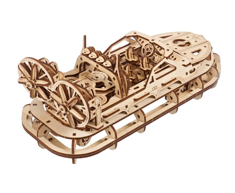 Ugears Puzzle de madera 3D Aerodeslizador de Rescate