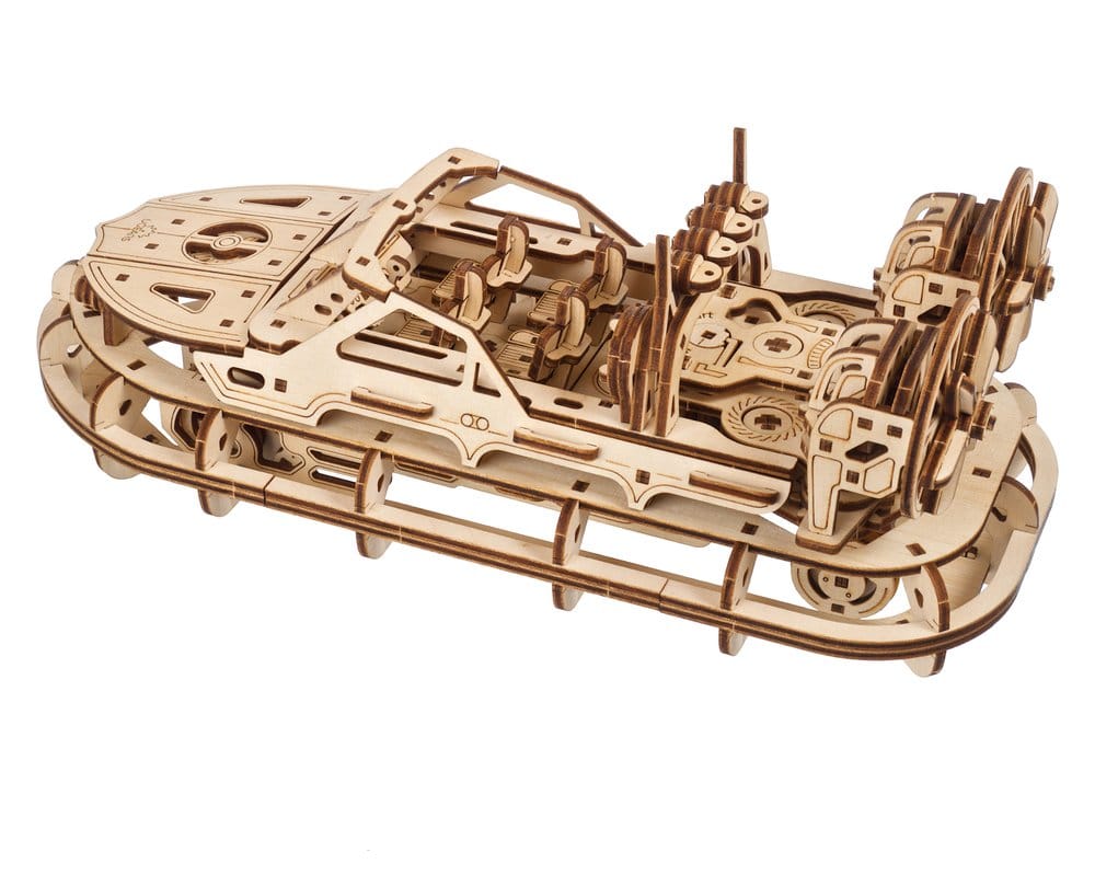Ugears Puzzle de madera 3D Aerodeslizador de Rescate