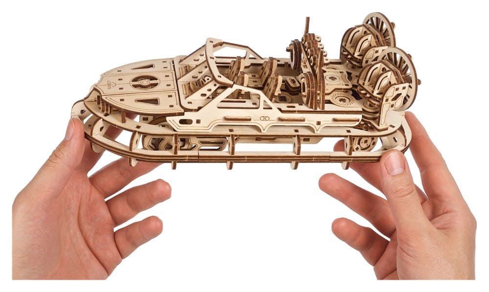 Ugears Puzzle de madera 3D Aerodeslizador de Rescate