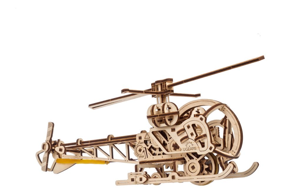 Ugears Puzzle de madera 3D Mini Helicóptero