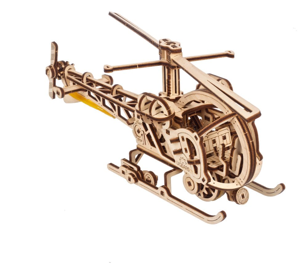 Ugears Puzzle de madera 3D Mini Helicóptero