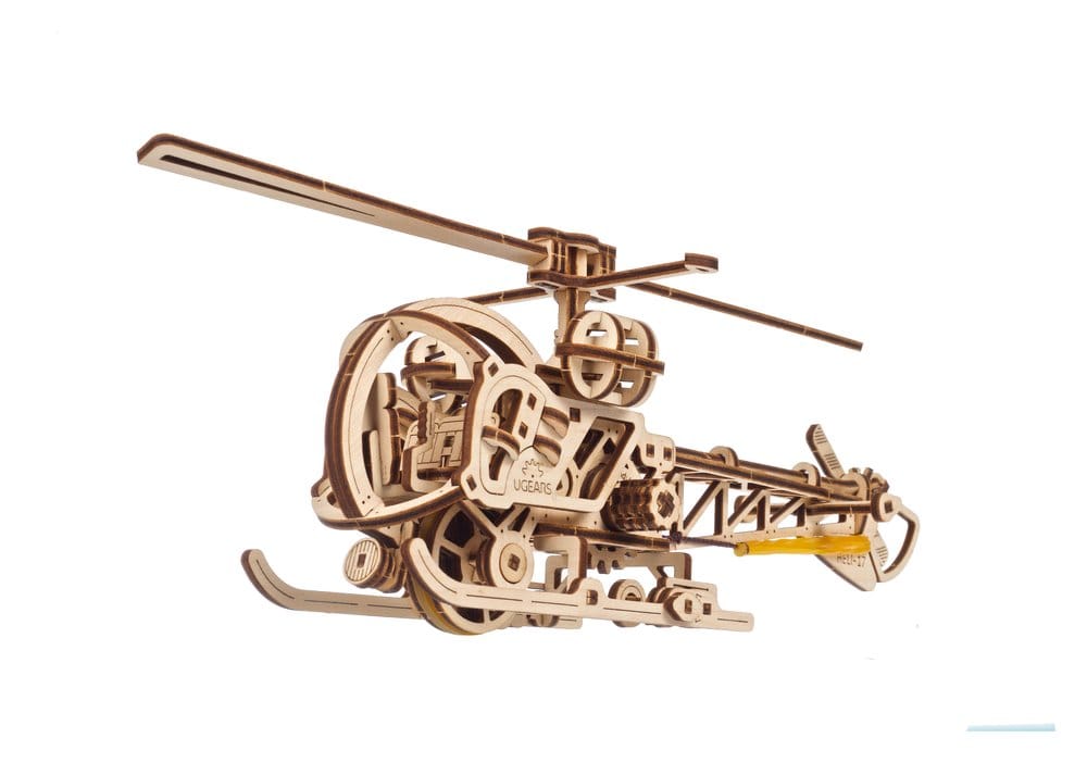 Ugears Puzzle de madera 3D Mini Helicóptero