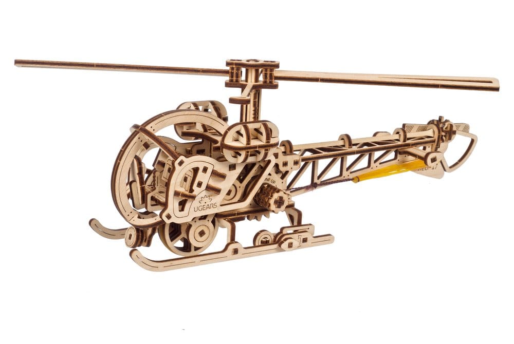 Ugears Puzzle de madera 3D Mini Helicóptero