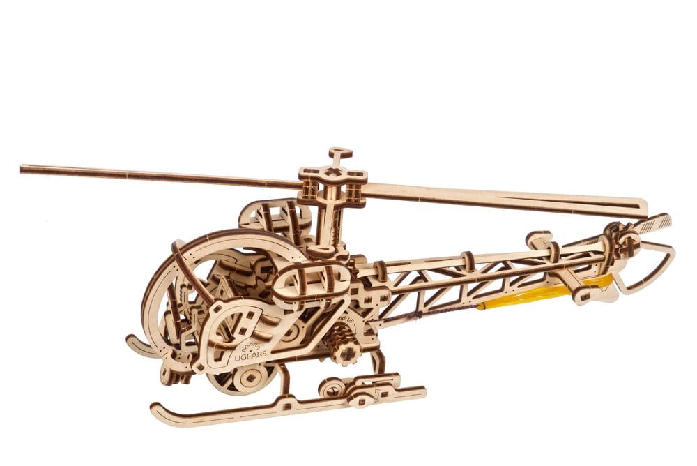 Ugears Puzzle de madera 3D Mini Helicóptero