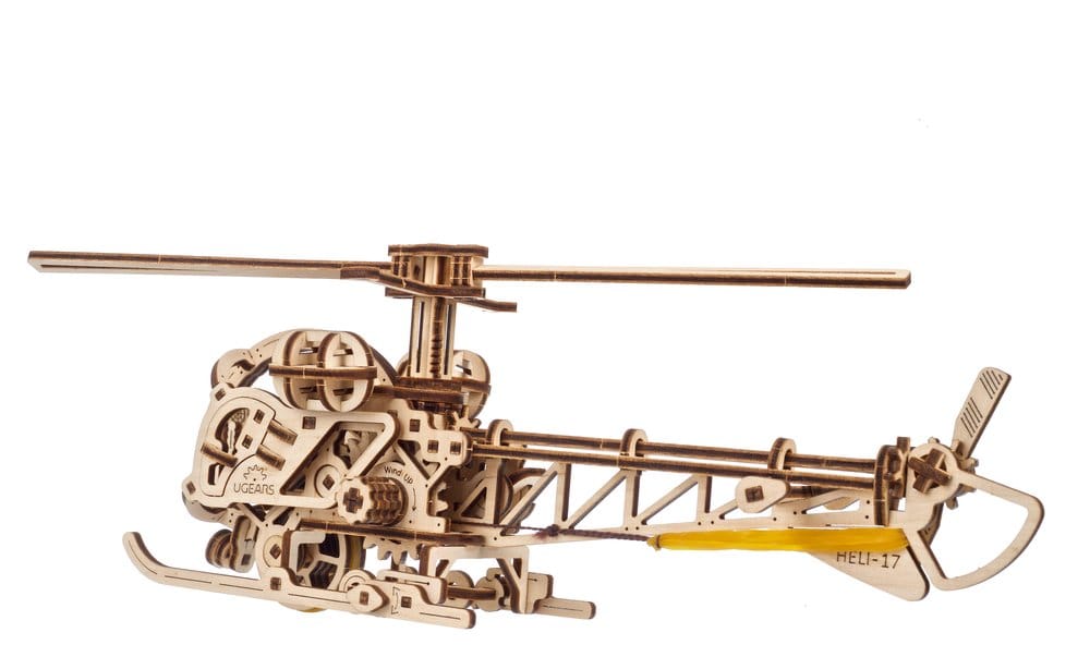 Ugears Puzzle de madera 3D Mini Helicóptero