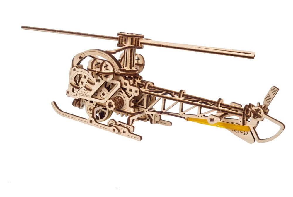 Ugears Puzzle de madera 3D Mini Helicóptero