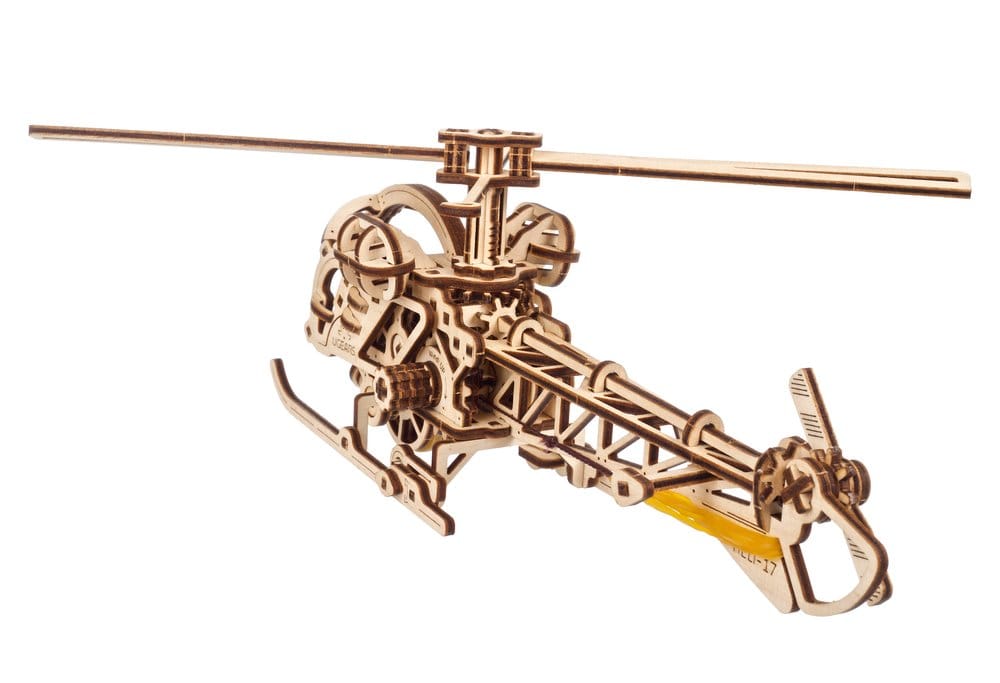 Ugears Puzzle de madera 3D Mini Helicóptero