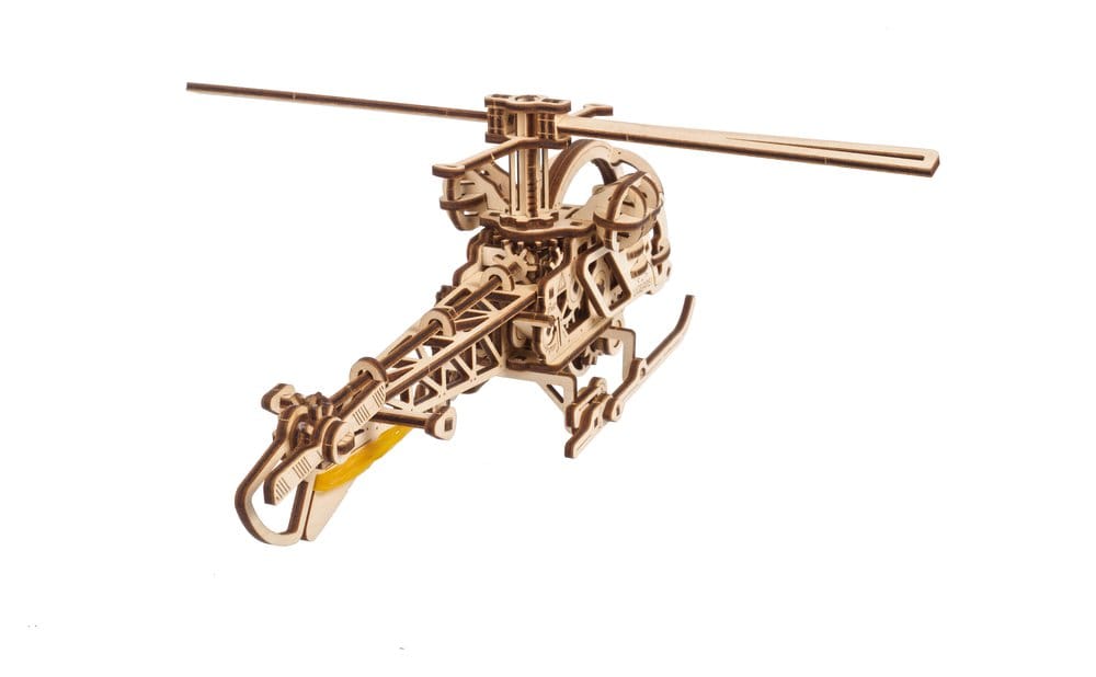 Ugears Puzzle de madera 3D Mini Helicóptero