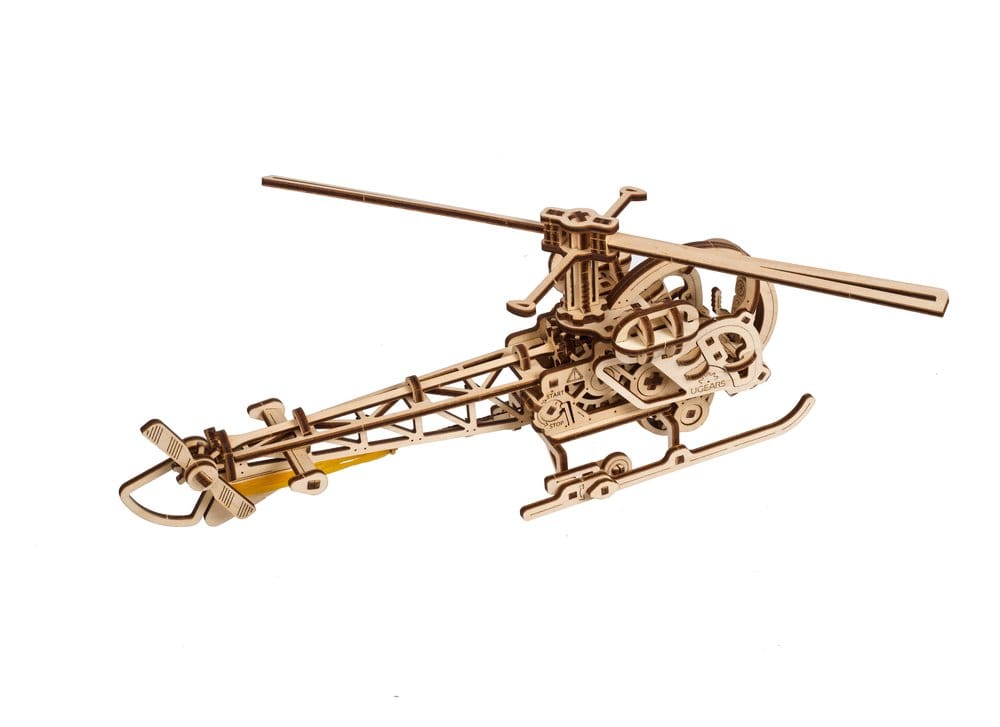 Ugears Puzzle de madera 3D Mini Helicóptero